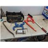 Image 1 : C Clamps , Load Binder , Tool Pouch , Crow Bar , Snow Brush , Caution Sign 