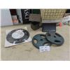 Image 1 : (2) 10lbs Steel Weights , New Trim Collar , Cast Wishing Well & More 