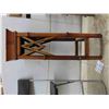 Image 2 : Fold Up Chair, Bamboo Style Plant Stand 9'' x 9'' x 30'' H , 3 Tier Shelf