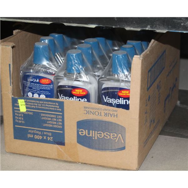 CASE OF VASELINE HAIR TONIC