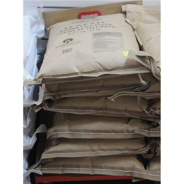 6X20LB OF BROWN TEFF FLOUR