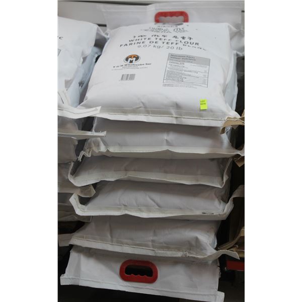 6X20LB OF WHITE TEFF FLOUR