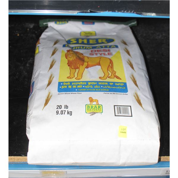 20LB BAG OF DURAM ATTA
