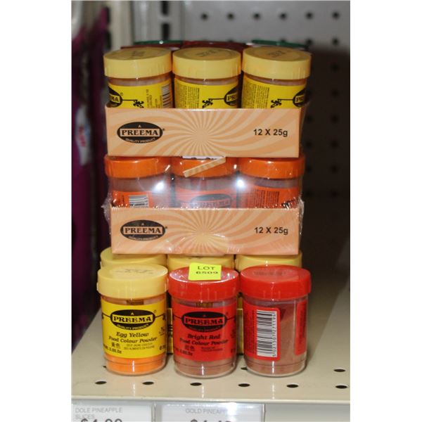 39X25G FOOD COLOR POWDERS