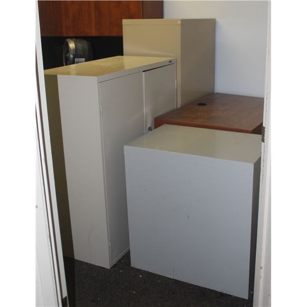 LOT OF FOUR FILING CABINETS