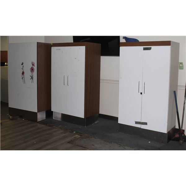 LOT OF 4 CABINETS