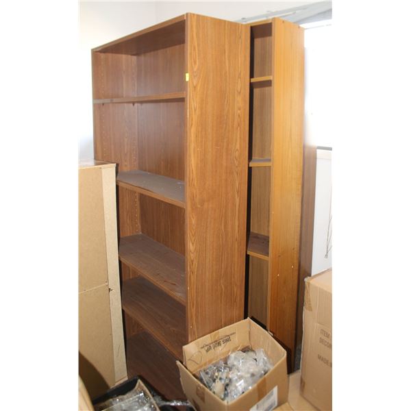LOT OF 3 BOOKCASES