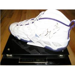 Autographed Shaq Shoe in case