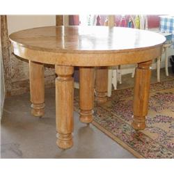 Round Oak Pedistal Table