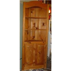 Pine corner cabinet