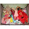 Image 1 : Lg. suitcase filled w/Barbies
