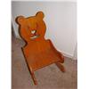 Image 1 : Wood child's teddy bear chair