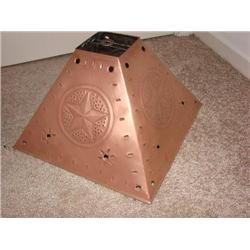 Metal Texas star lamp shade