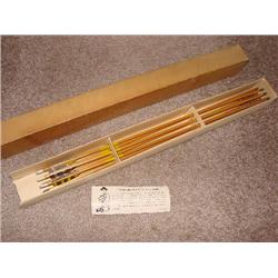 6 Port Oxford Cedar Arrows (in box)