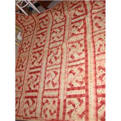 Pinwheel hand quilted quilt