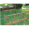 Image 1 : Full size bed w/rails. Solid wood
