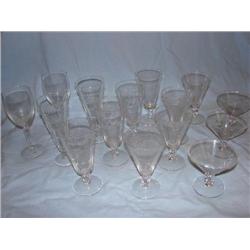 Glasses, Lenox, etched, vareity!