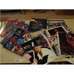 Baseball cards, basketball, football mags