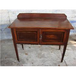 Mahogany inlay dry sink