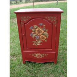 Painted wine cabinet