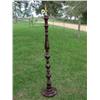 Image 1 : Mahogany floor lamp-has been rewired