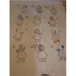 Bonnet girl pattern quilt