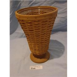 Longaberger floral vase