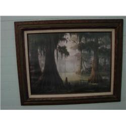 Windberg print framed in glass