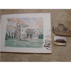 Signed Watercolor-KA Zimmermann '57