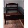 Image 1 : Walnut full size spindle back bed