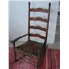 Image 1 : Old ladder back rocker w/splint seat