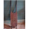Image 1 : Old oak sled w/metal on runners