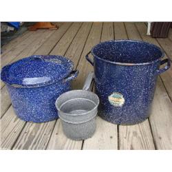 Graniteware canner, boiler, cookpot