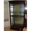 Image 1 : Double lighted curio cabinet
