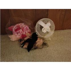 3 vintage hats in box