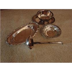 5 pcs of silver/plate