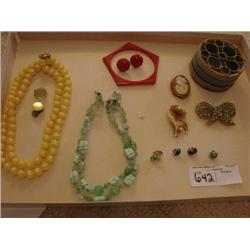 Jewelry, pins, lipstick holder, variety!