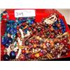 Image 1 : Large box of beaded necklaces
