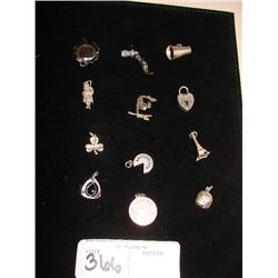 12 sterling charms