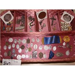 Large amount of religious items.