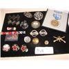 Image 1 : Militray medals, buttons and pins