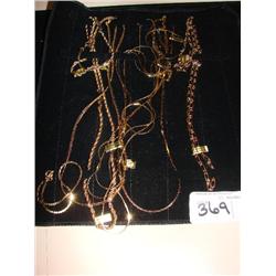 Gold tone jewelry