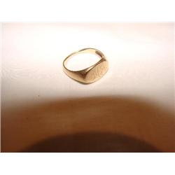 14 kt. Gold ring w/initials