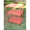 Image 1 : Metal 3 tier shelf w/casters
