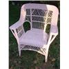 Image 1 : Pink wicker side chair