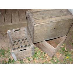 3 wood crates