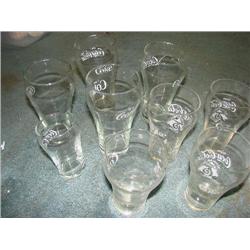 9 Coca-Cola glasses