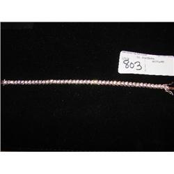 7" bracelet round brilliant serpentine