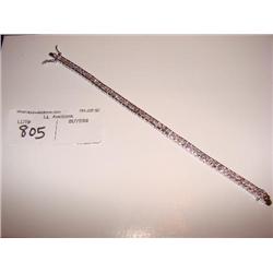 7" bracelet single row princess cut