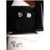 Image 1 : 6.0 ctw Asscher earings-sterling silver